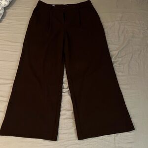 LOFT Brown Wide-Leg Women's Pants